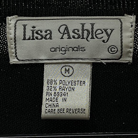 Lisa Ashley Originals Women's 2 Piece Long Sleeve Sweater & Slack Black Size M - Picture 6 of 16